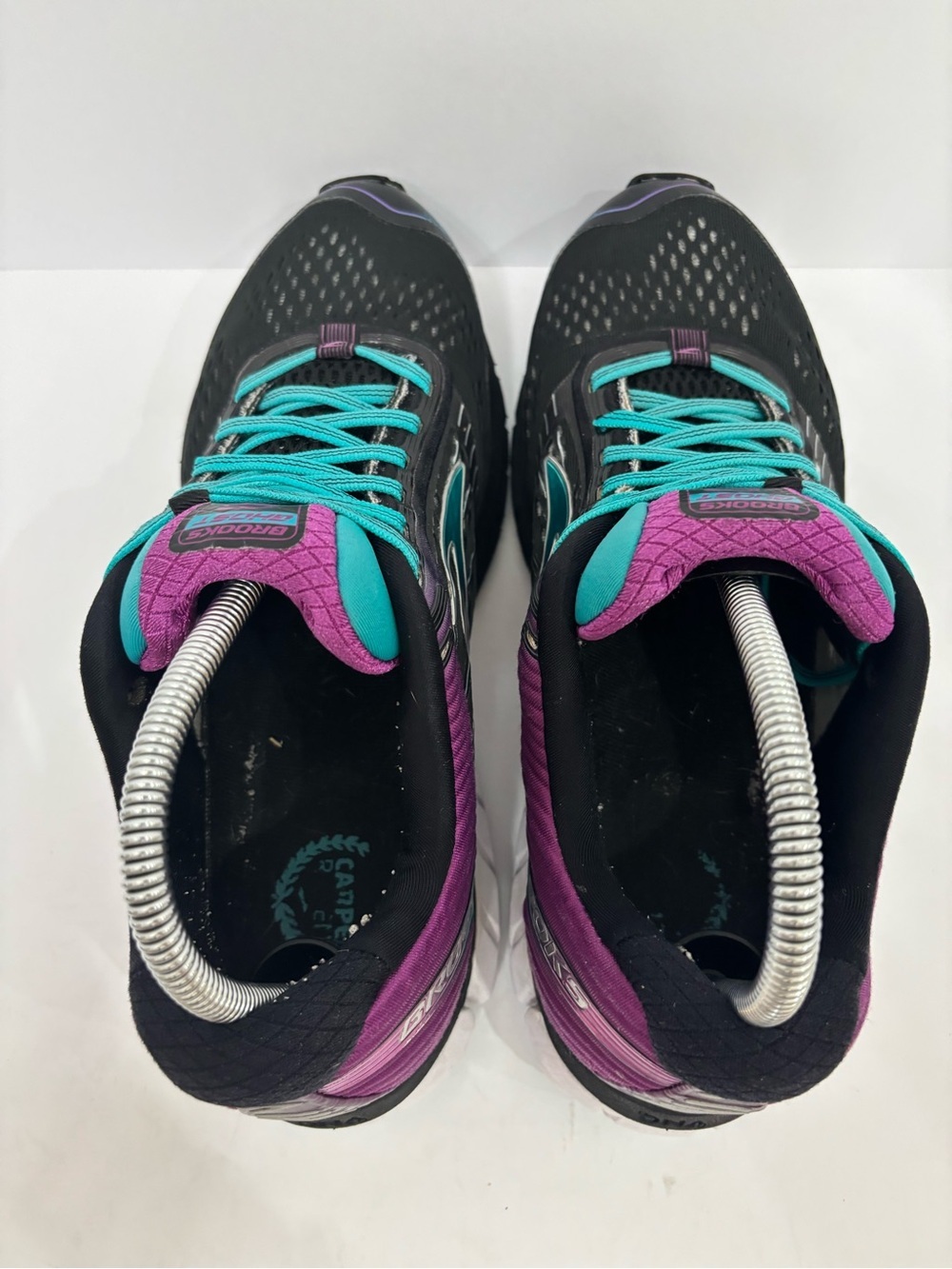 Brooks Women's Black Teal Purple Ghost Running Shoes size 11 - Picture 5 of 9